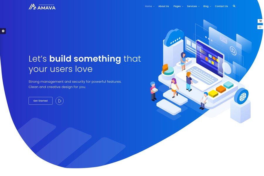 Amava -  Software & IT Company Website Template