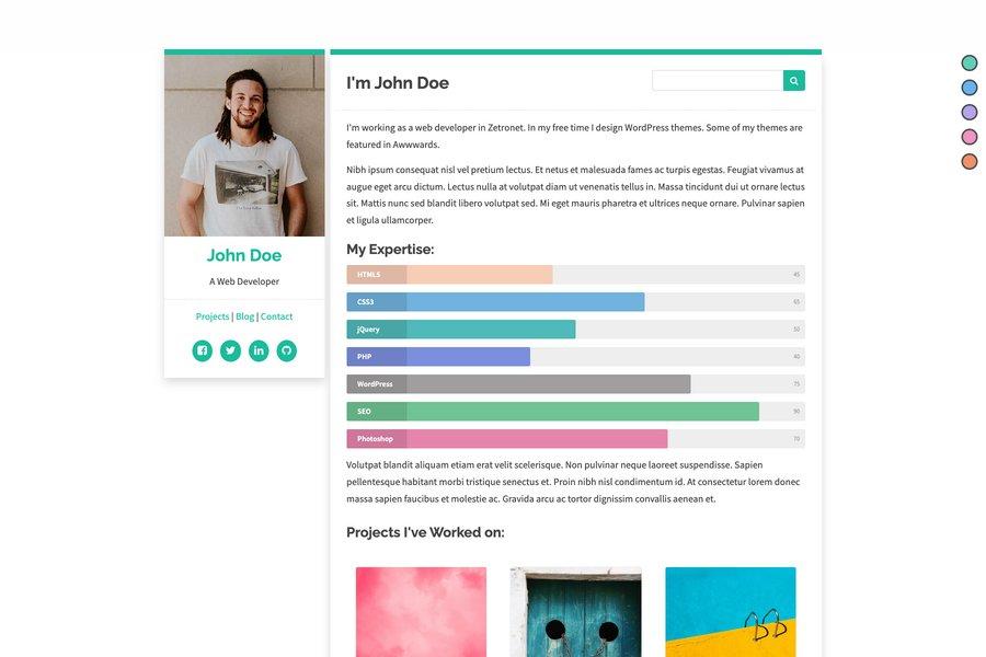 blackcurrant minimal jakyll portfolio template