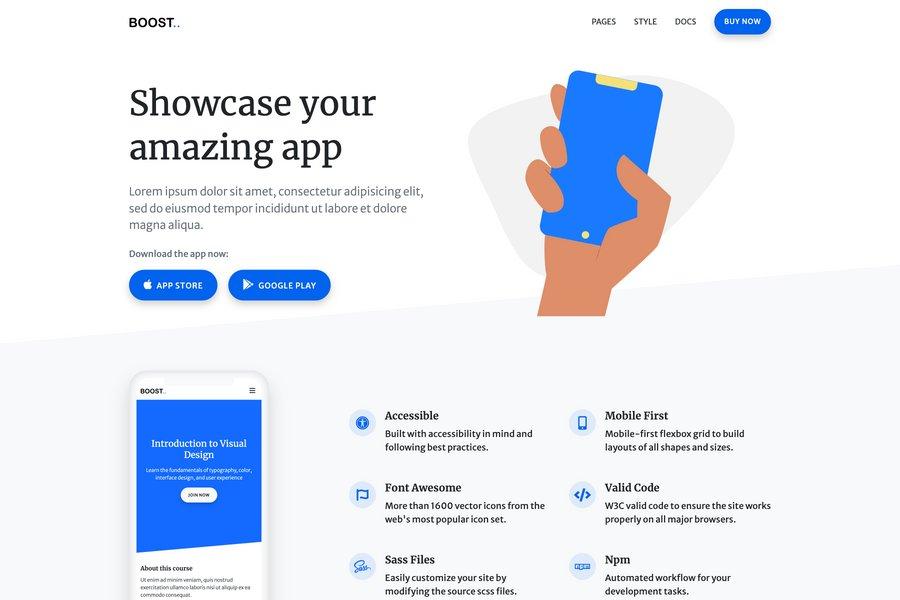 Boost - Bootstrap Business Landing Page Theme