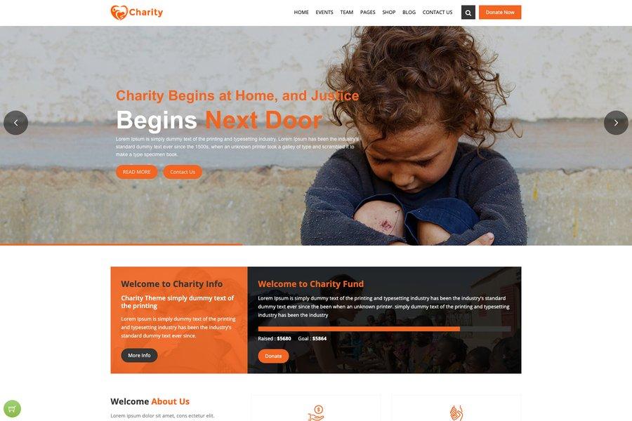 charity crowdfunding website template