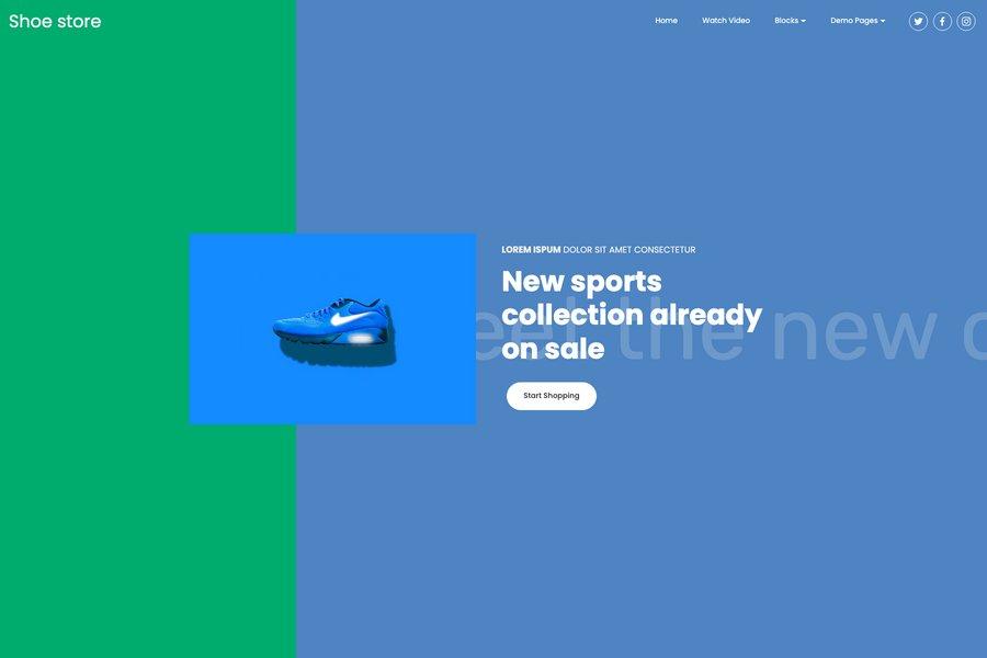 Bootstrap 4 eCommerce template