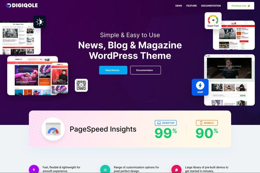 digiquole megeazine template