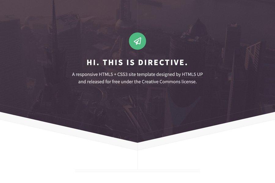 free html5  website template 