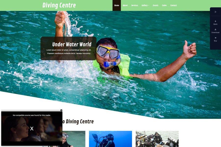 Diving-Centre-Free-Sports-Website-Template