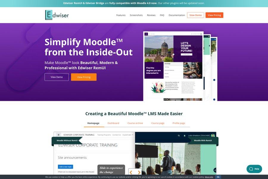 moodle ui kit and page builder