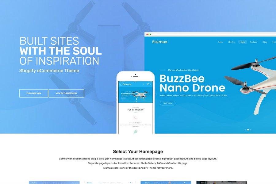 Elomus - Best One Product Shopify Theme