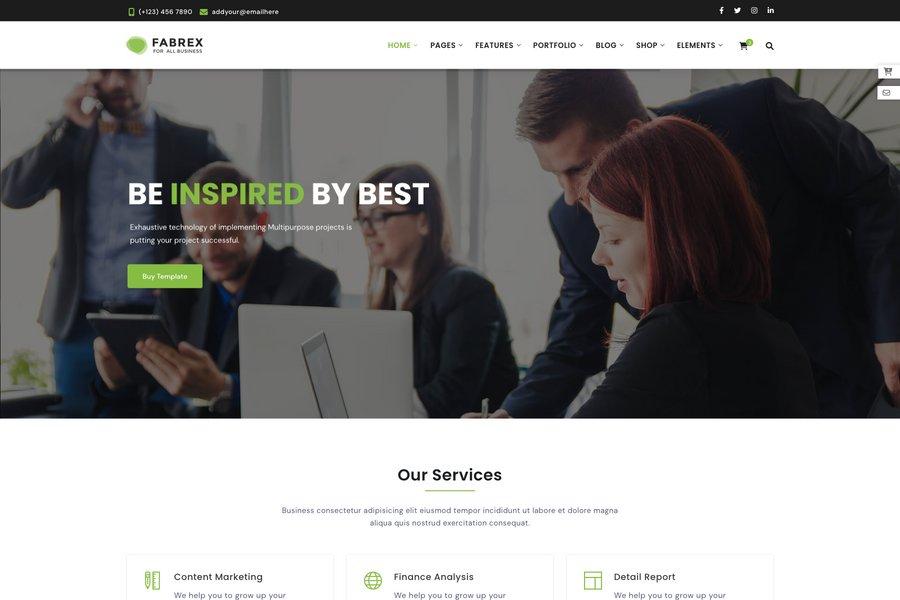 BFabrex - Best Service Based Business Website Template