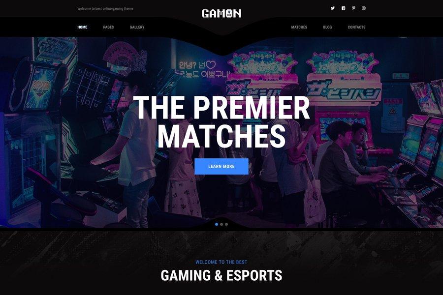 Gamon - HTML Gaming Website Template