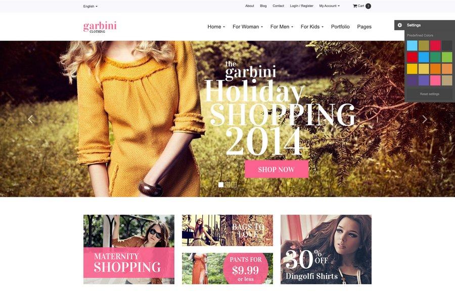 garbini bootstrap ecommerce theme