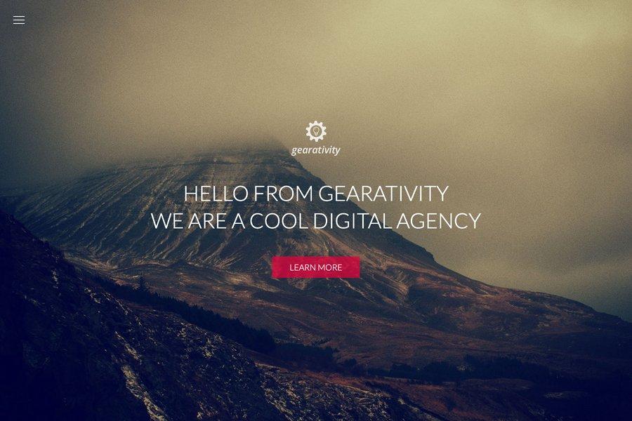 Gearativity - HTML5 Personal Portfolio Template