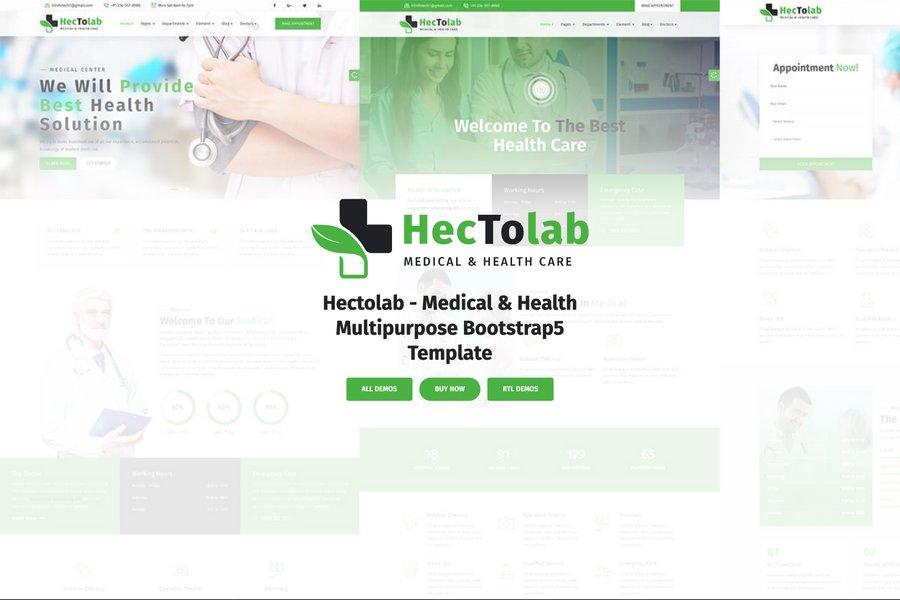 Premium Medial and Heath Website Template