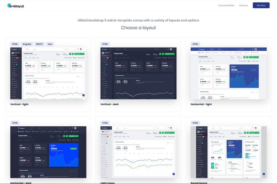 ilite - e-commerce admin templates