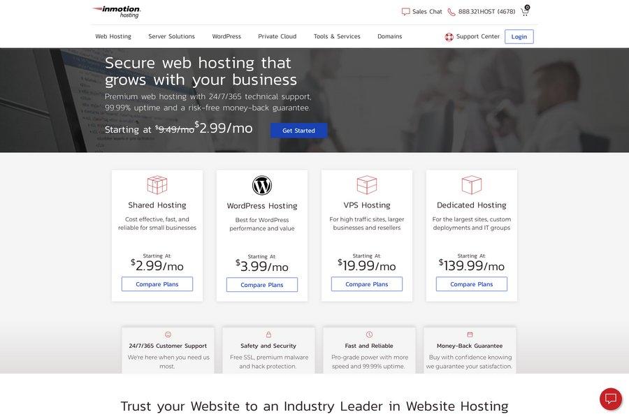 inmotion wordpress hosting