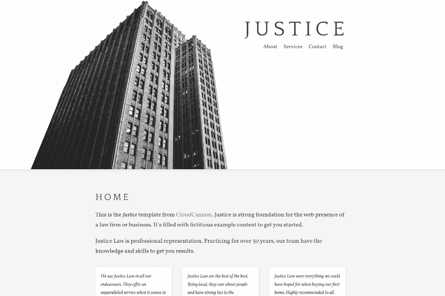 justice hugo theme