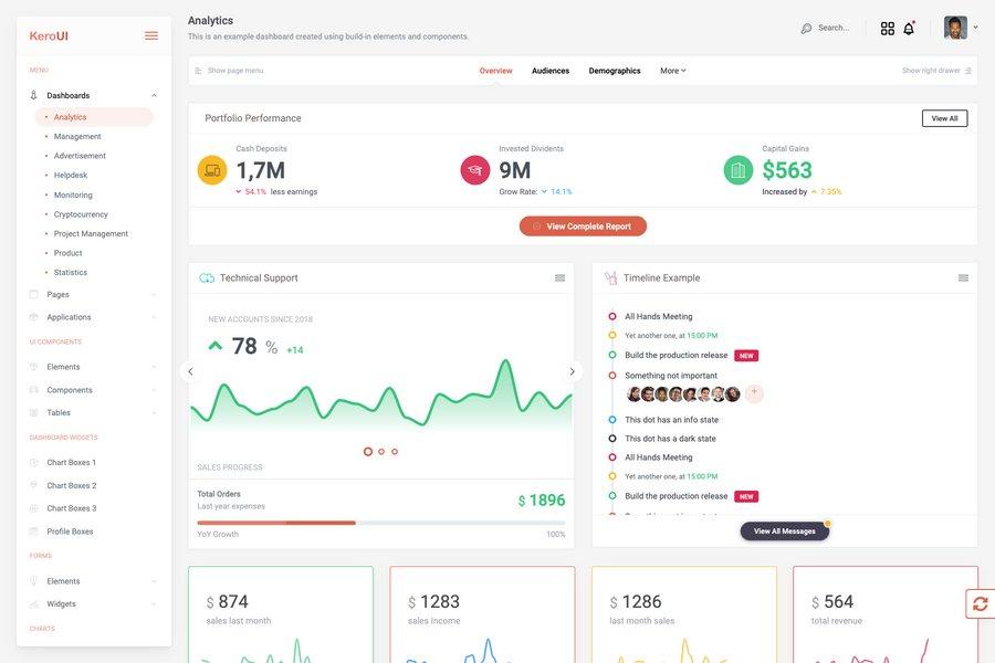 Kero - HTML Bootstrap Admin Dashboard Templates