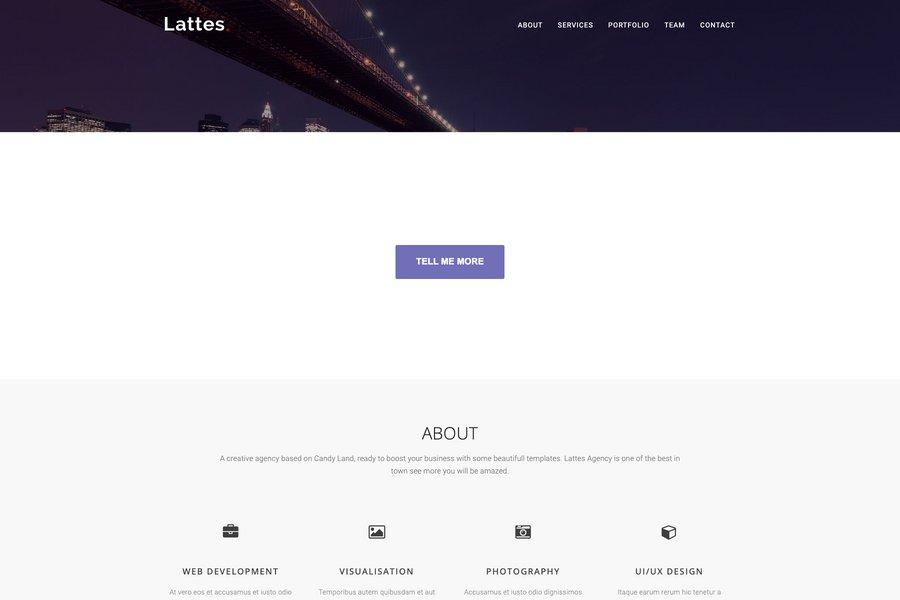 Free HTML5 One page theme