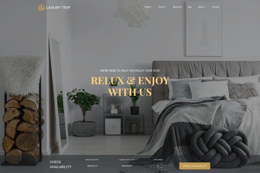 Laxury Trip - Responsive Hotel and Resort Website Template