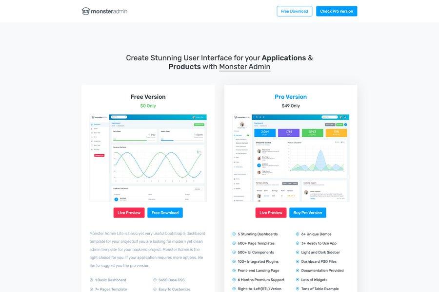 event management company admin dashboard template