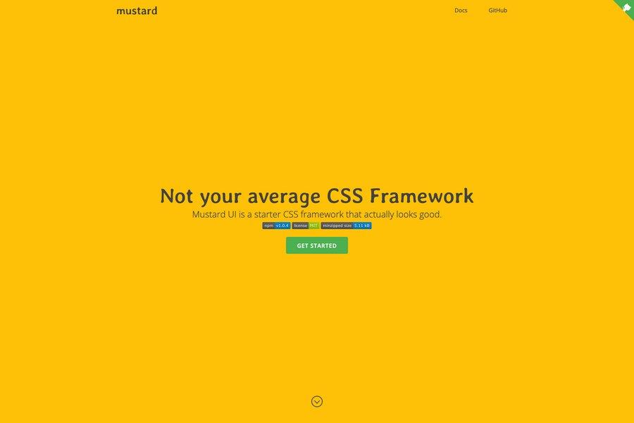 Mustard-ui-alternative-bootstrap-frameworks