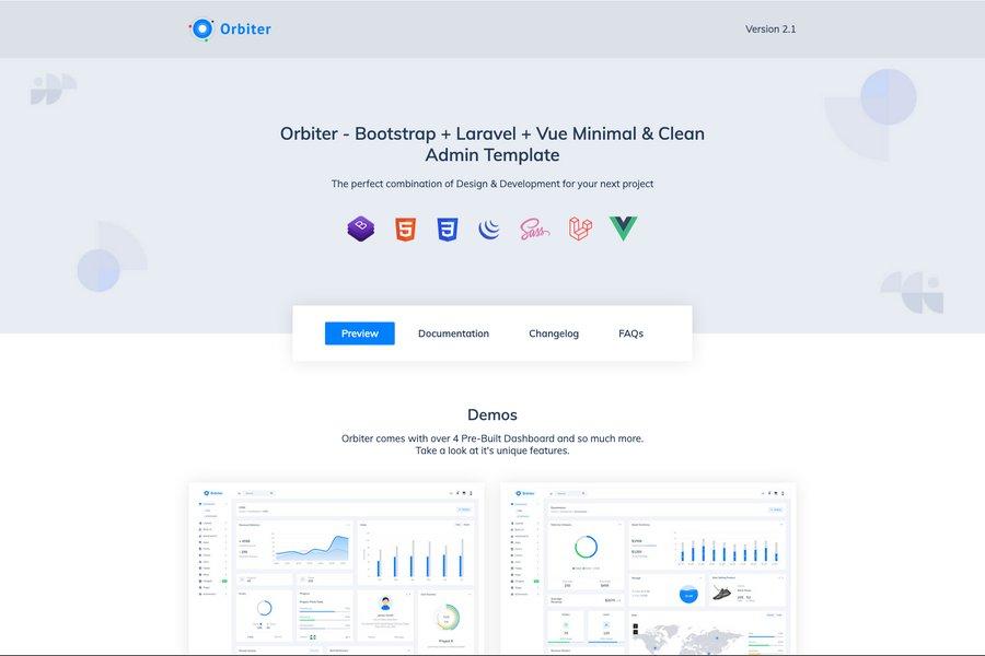 Orbiter - Bootstrap Minimal & Clean Admin Template
