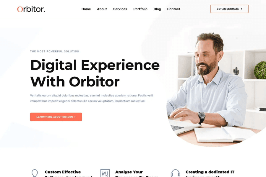 Orbitor - Bootstrap Business Landing Page Theme