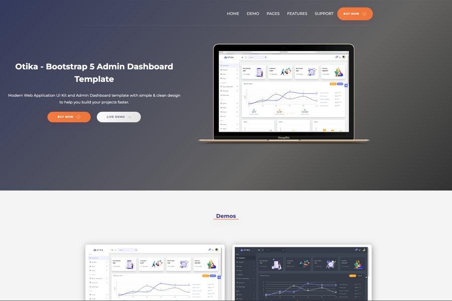 Otika - Bootstrap 4 Admin Panel Templates