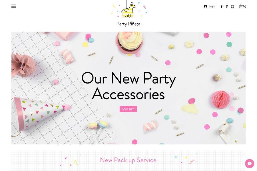 wix ecommerce website template