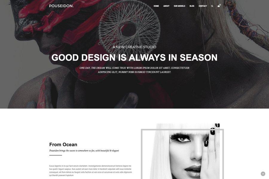 free html5 model agency website bootstrap template