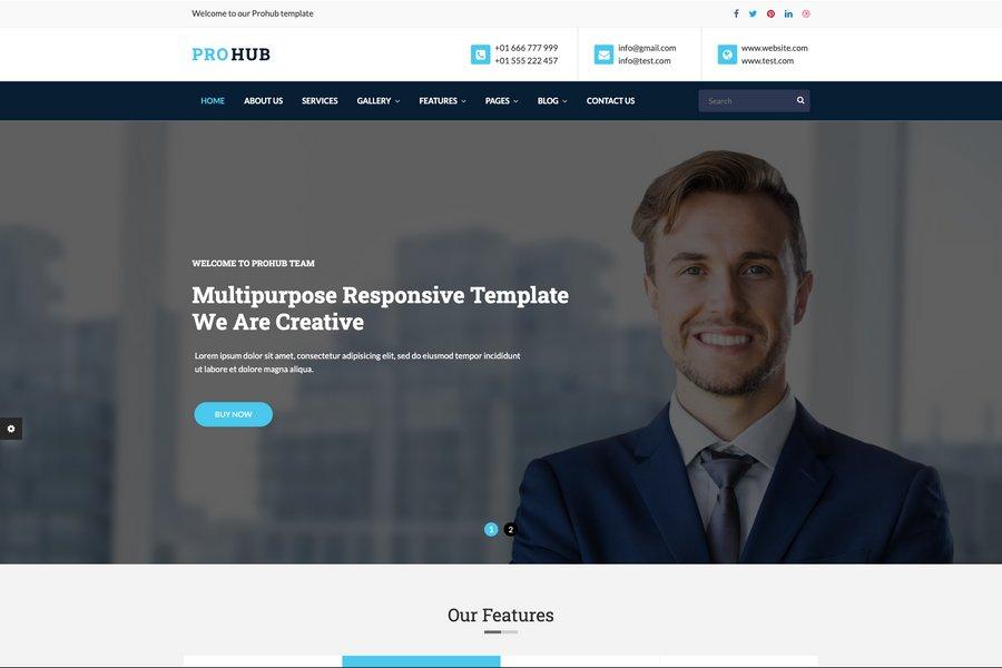 Prohub - Responsive Bootstrap Business Template