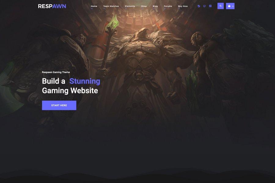 Respawn - Community Gaming Website Themes