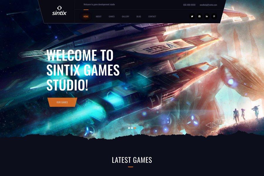 Sintix - Bootstrap Mobile fast Online Gaming Theme