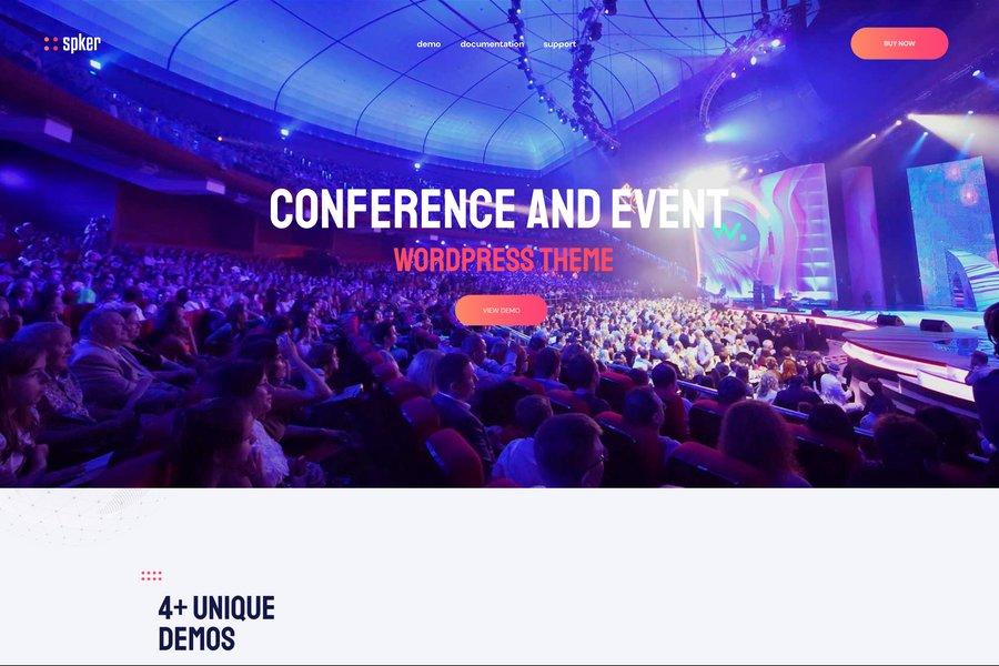 Spker - Event and Conference WordPress Website Theme