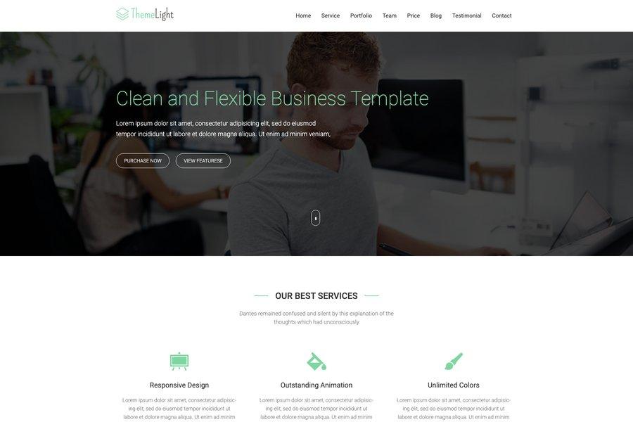 Themelight - Free Responsive Bootstrap Business Theme