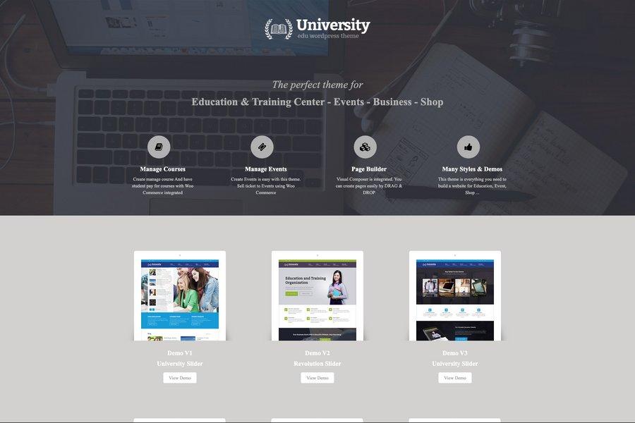 university best wordpress university website theme