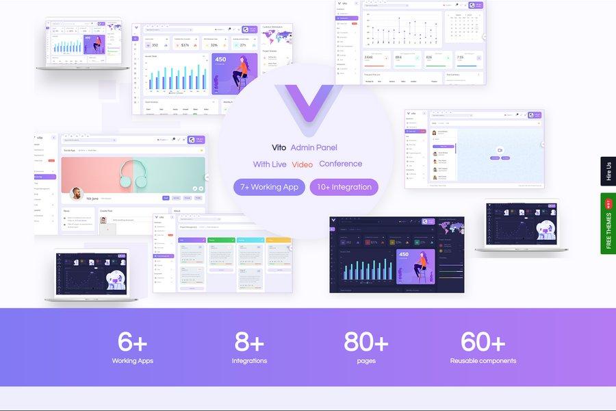 vito vue ecommerce admin dashboard template