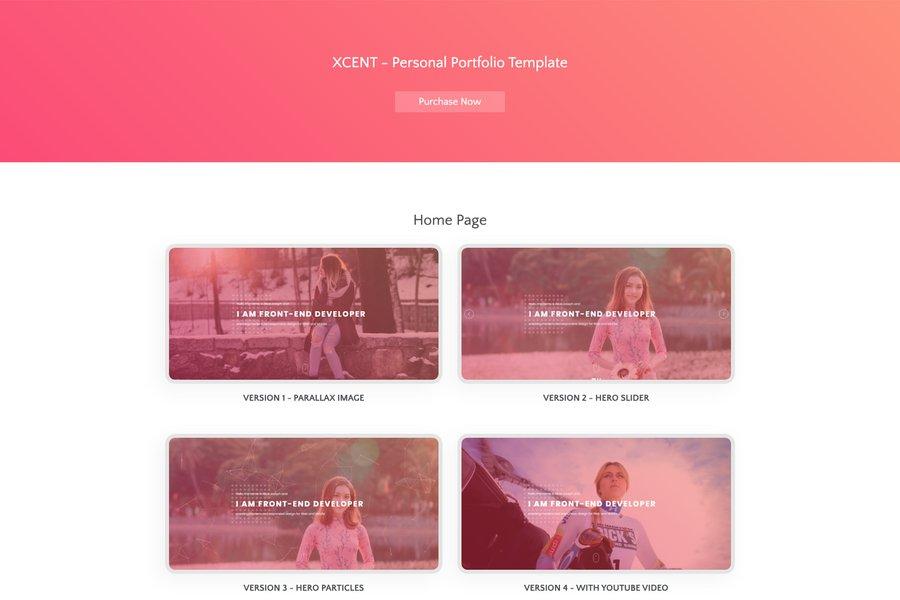 xcenet best jekyll onepage portfolio theme